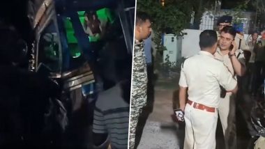 Ramgarh Road Accident: 7 Killed in Head-On Collision Between Pickup Van and Coal Truck (Watch Video)