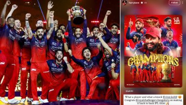 England Captain Harry Kane Congratulates Virat Kohli and RCB on IPL 2026 Triumph