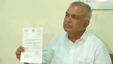 &lsquo;Humiliated Time and Again&rsquo;: Karnataka Minister Ramalinga Reddy Resigns 2 Days After Taking Oath Over Portfolio Row (Watch Video)