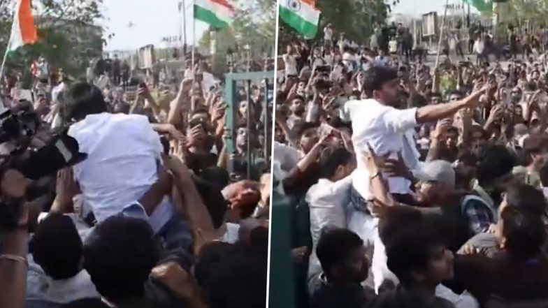 Abhijeet Dipke Slapped: CJP Founder Attacked During Jaipur Protest, Video Surfaces | 📰 LatestLY