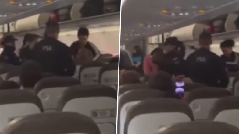 Argentina Flight Turns Chaotic as Woman Bites Cop Over Baggage Charge Row, Video Goes Viral