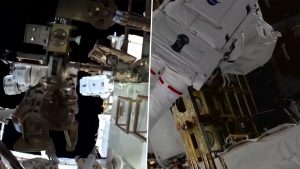 NASA Spacewalk: Astronauts Chris Williams, Jessica Meir Begin 7-Hour ISS Spacewalk to Repair Canadarm2 (Watch)