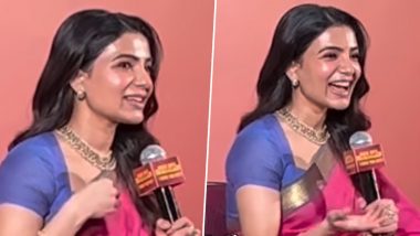 Samantha Ruth Prabhu Confirms Pregnancy With Raj Nidimoru at &lsquo;Maa Inti Bangaaram&rsquo; Success Meet, Opens Up About Taking Maternity Break (Watch Video)