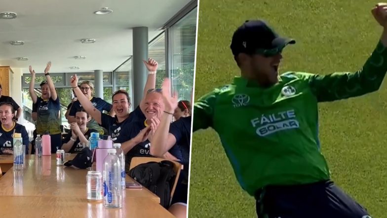 Ireland Women Celebrate Men's Team Historic Win Over T20 Champions India Amid ICC Women's T20 World Cup (Watch Video)