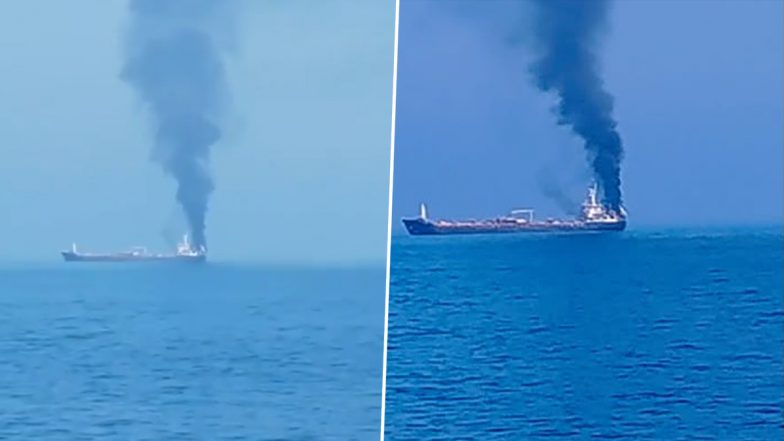 MT Jalveer Attacked: Commercial Vessel Comes Under Attack off Oman Coast, Third Ship With Indian Crew Targeted Near Strait of Hormuz