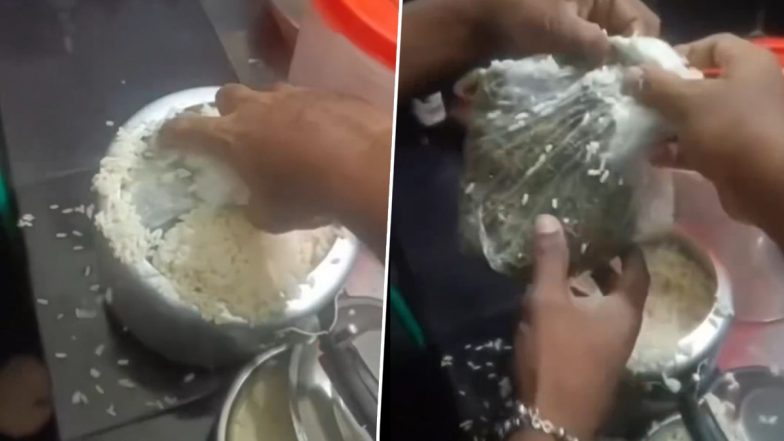 Kerala Drug Bust Viral Video: Man Hides Ganja in Pressure Cooker Filled With Rice During Raid, Smell Gives Him Away