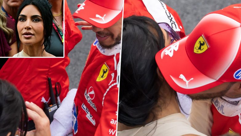 Lewis Hamilton and Kim Kardashian Send Social Media into Frenzy After Monaco GP Kiss Goes Viral (Watch Video)
