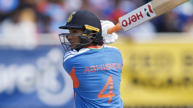Abhishek Sharma Completes 100 Sixes in T20Is, Achieves Feat During IND vs ENG 1st T20I 2026