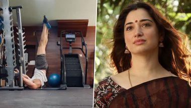 Sidharth Malhotra Shows Off His Insane Core Strength in New Gym Video; His &lsquo;Vvan&rsquo; Co-Star Tamannaah Bhatia Reacts &ndash; WATCH