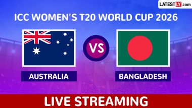 Australia vs Bangladesh Live Streaming Online: Watch AUS-W vs BAN-W ICC Women's T20 World Cup 2026 Match Free Telecast