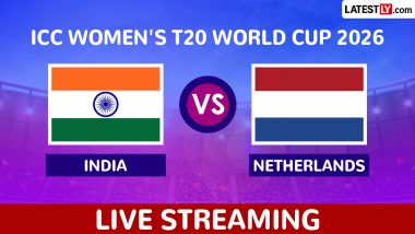 India vs Netherlands Live Streaming Online: Watch IND-W vs NED-W ICC Women's T20 World Cup 2026 Match Free Telecast