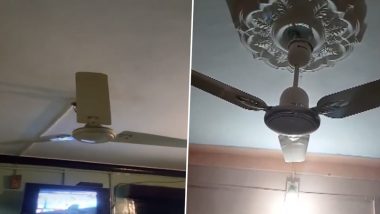 Afghanistan Earthquake: Videos Show Ceiling Fans Shaking As People Rush Out of Homes in J&K