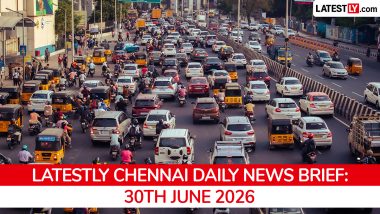 Chennai Latest News Today on June 30th, 2026: CM Vijay Directives, Bullet Train & Gold Price Plunge