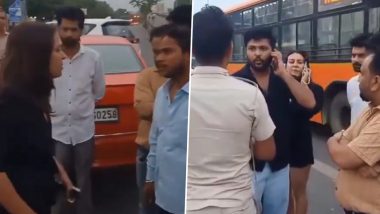 Delhi Road Rage Viral Video: Woman Driving Skoda Abuses, Assaults Cab Driver