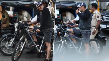 Salman Khan Ditches Car Ride, Cycles to 'SVC63' Shoot in Mumbai Amid Reports of Moving Out of Galaxy Apartments (See Pics)