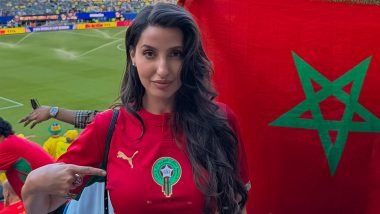 FIFA World Cup 2026: Nora Fatehi Cheers for Morocco As Actress Attends Her &lsquo;1st Game&rsquo; (See Post)