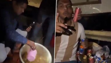 Varanasi Boat Party Viral Video: 5 Arrested After Cooking Chicken and Drinking Beer on Boat in Ganga River in UP
