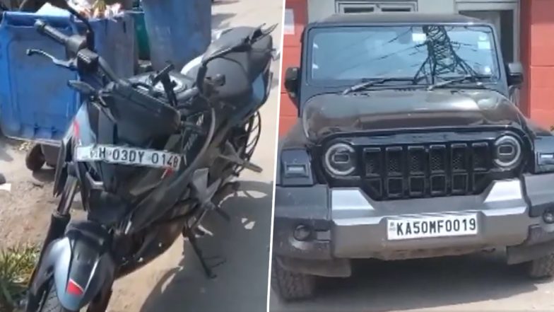 Delhi Hit-and-Run: Biker Killed After Mahindra Thar's Alleged Dangerous Lane Change in Rajokri; Driver Flees (Watch Video)