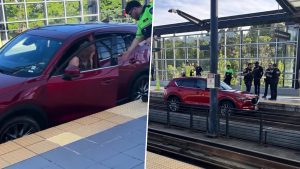 US Woman Following GPS Drives SUV Onto Seattle Rail Tracks, Viral Video Surfaces