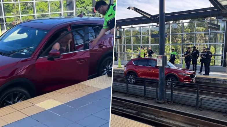 US Woman Following GPS Drives SUV Onto Seattle Rail Tracks, Viral Video Surfaces