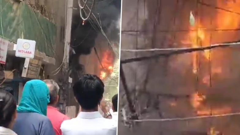 Delhi Fire: 20 Killed, 37 Rescued As Massive Blaze Erupts at Multi-Storey Lemon Green Restaurant in Malviya Nagar (Watch Videos)
