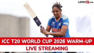 India vs West Indies Warm-Up Match Free Live Streaming: Watch IND W vs WI W ICC T20 World Cup 2026 Practice Match Online