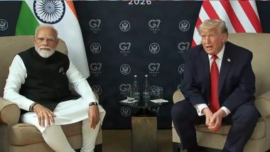 Donald Trump Praises PM Narendra Modi on Sidelines of G7 Summit 2026 in France, Calls Him One of the &lsquo;Toughest Negotiators&rsquo; (Watch Video)