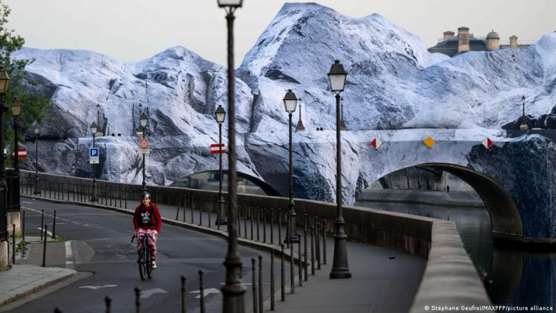 Artist JR's Wrapped Bridge in Nod to Christo Opens in Paris