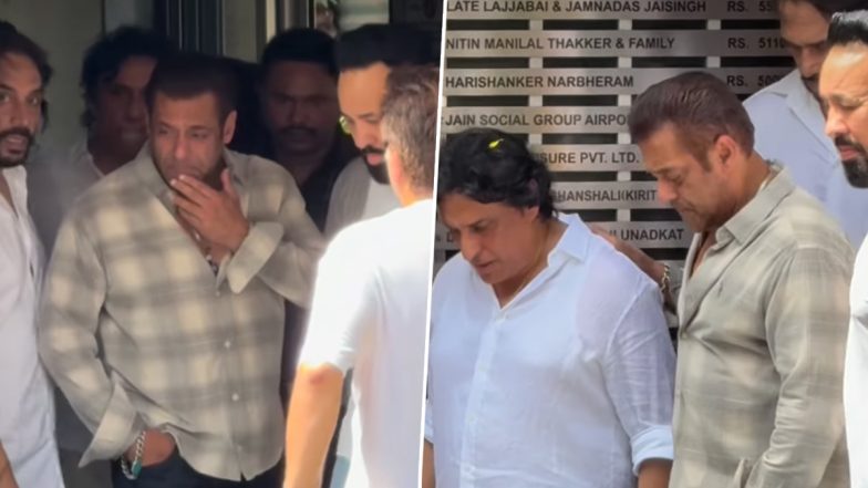 Salman Khan Breaks Down at Close Friend Kumod Raney’s Funeral (Watch Video)