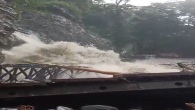 Sikkim Floods: Bailey Bridge Swept Away, Severing Crucial Dzongu Route (Watch Video)