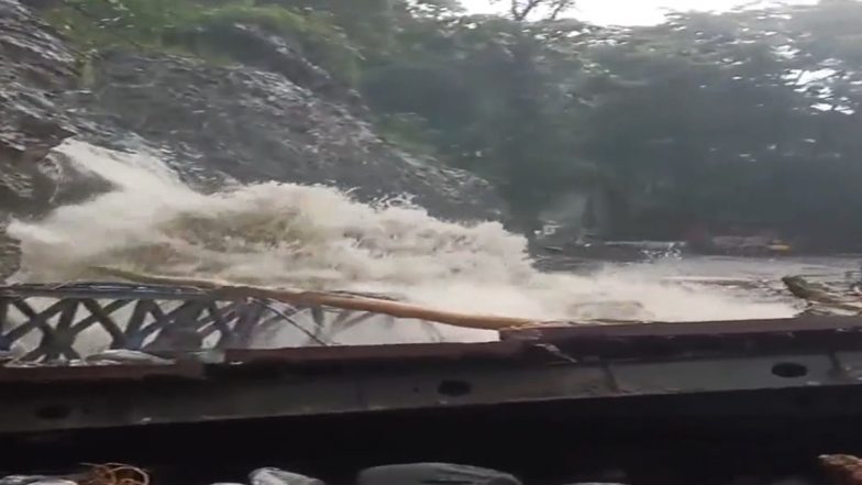 Sikkim Floods: Bailey Bridge Swept Away, Severing Crucial Dzongu Route (Watch Video)