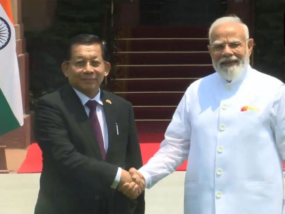 World News | Prime Minister Narendra Modi Meets Myanmar's President U Min Aung Hlaing