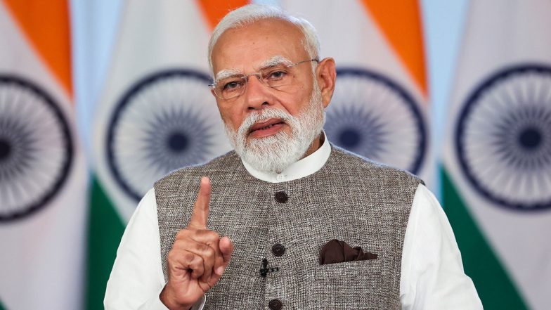 Sports News | Yoga is India's Timeless Gift to Humanity: PM Modi Inaugurates First World Yogasana Championship in Ahmedabad