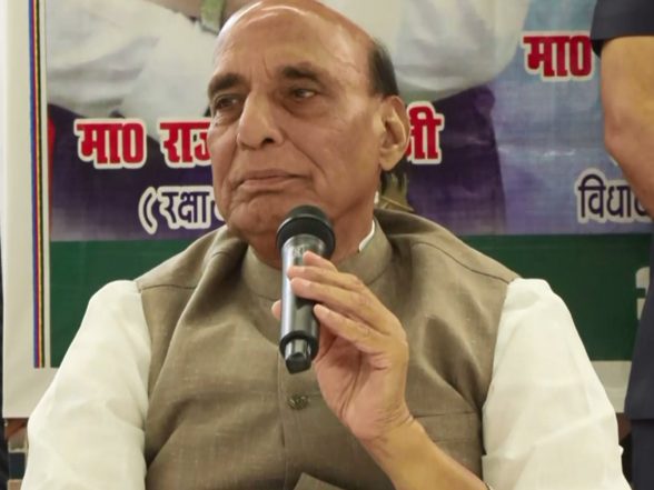 India News | Four-lane Road Built to Ease Traffic Congestion, BrahMos Manufacturing Began in Lucknow: Rajnath Singh