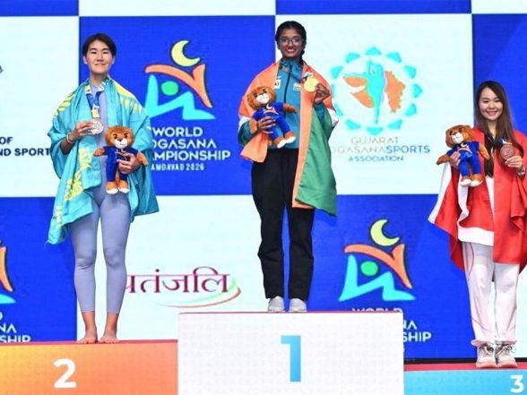 Sports News | Gujarat's Heena Rajgor Leads India's Gold Medal Rush on Penultimate Day of World Yogasana Championships