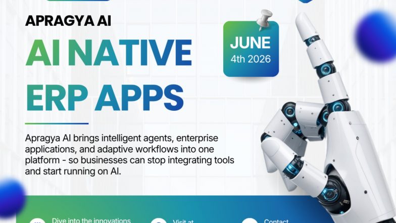 Business News | Chennai-Based Fronseye Tech Launches Apragya AI - India's First Horizontal AI-Native ERP Platform for Modern Teams