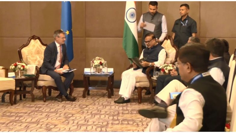 World News | Assam CM Himanta Biswa Sarma Meets 'Team Europe' Delegation to Boost Trade, Investment Linkages