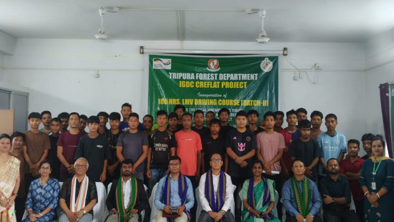 India News | Tripura Forest Department's IGDC CREFLAT Project Launches Residential Driving Training for Rural Youth