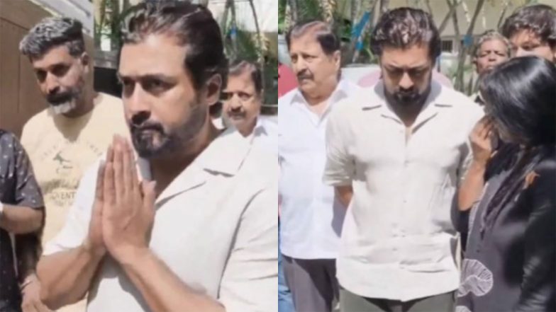 Entertainment News | Suriya Visits Bharathiraja's Residence, Pays Last Respects to Filmmaking Legend