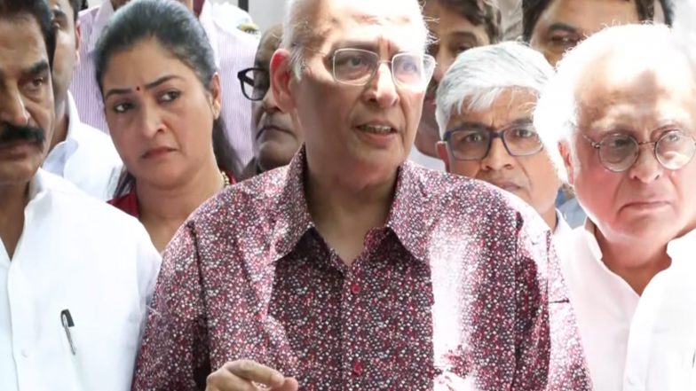 India News | RO's Order Rejecting Meenakshi Natarajan's Nomination is Like Saying '2+2=7': Abhishek Manu Singhvi After Meeting with EC
