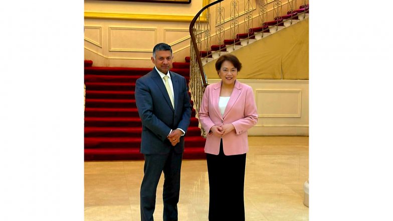 World News | Indian Envoy to China Meets CIIS President to Boost Think Tank Diplomacy