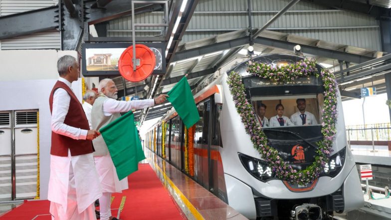 India News | Ahmedabad Metro Becoming Model of Modern Public Transport with 68.28 Km Network and 54 Stations