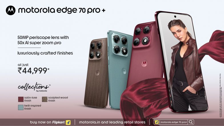 Business News | Motorola Edge 70 Pro+ Goes on Sale Featuring Quad 50MP Sony LYTIA™ Cameras, Moto AI and 6500mAh Battery Starting at Rs. 44,999*