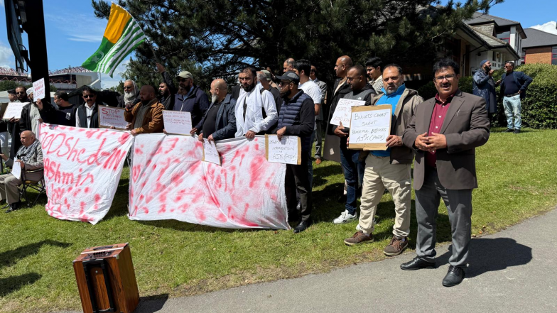 World News |   Kashmiri Diaspora Protests in Bradford Against Pakistan's Atrocities in PoJK