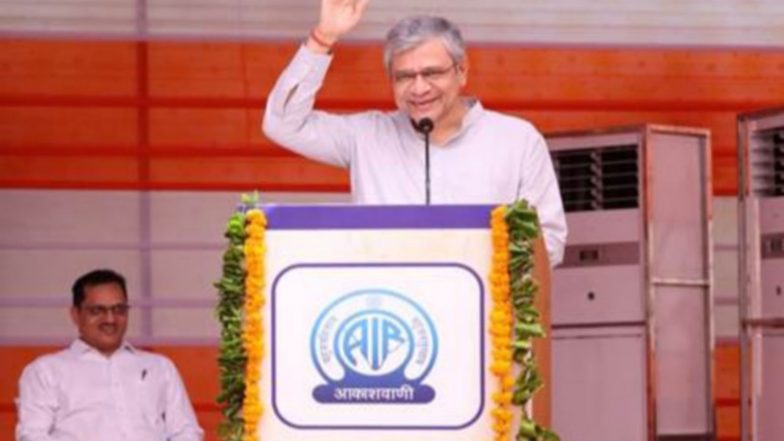 India News | Ashwini Vaishnaw Inaugurates 20 KW Akashvani FM Transmitter at Jaisalmer's Ramgarh