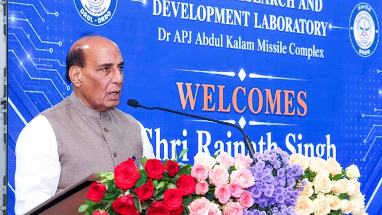 India News | Rajnath Singh Inaugurates Advanced Weapon System Complex at DRDL in Hyderabad