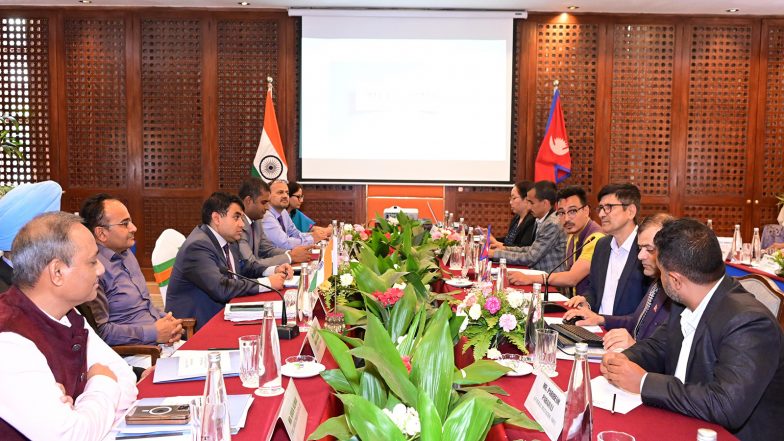 World News | India, Nepal Hold Talks on Joint Working Group on Cross-border Railway Links