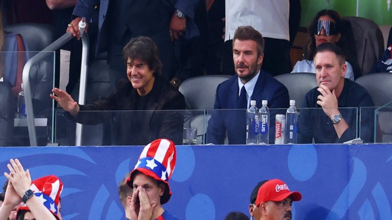 Entertainment News |  Tom Cruise, David Beckham, Paris Hilton Among Celebs Spotted at US-Paraguay FIFA World Cup Opener in LA