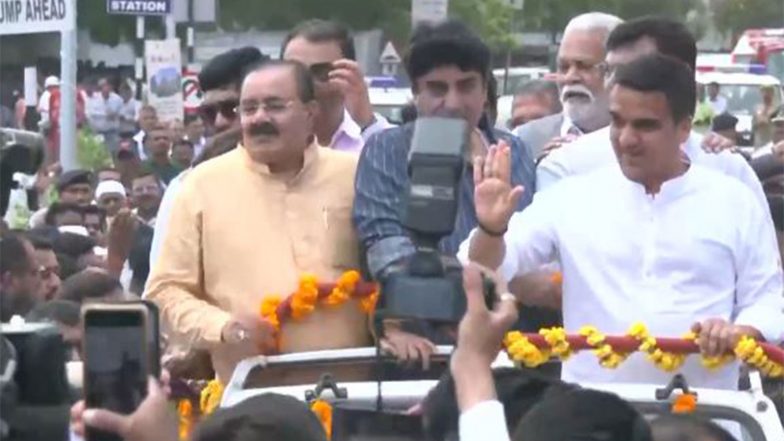 India News | Gujarat Dy CM Harsh Sanghavi Inaugurates Sandhiya Bridge in Rajkot