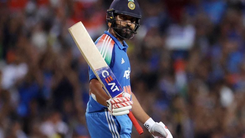 Sports News | Rohit Sharma Completes 16,000 International Runs as Opener; Joins Elite Club Featuring Jayasuriya, Gayle